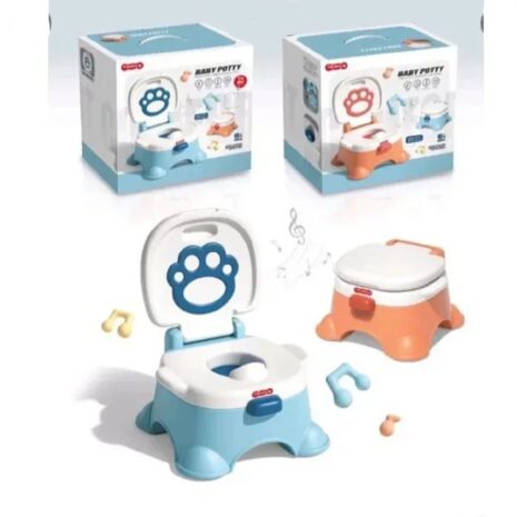 Olita Muzicala copii Toaleta cu Capac Scaunel cu spatar