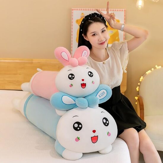 Perna lunga din plus Jucarie Iepurasul stresului moale si pufos