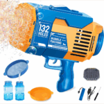 Pistol cu baloane Portocaliu Bubble Rocket 2 rezerve pentru lichid