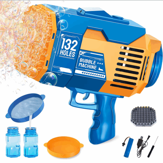 Pistol cu baloane Portocaliu Bubble Rocket 2 rezerve pentru lichid Pistol cu baloane Portocaliu Bubble Rocket 2 rezerve pentru lichid