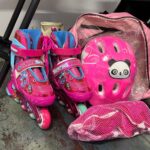 Role 2in1 cu 4 roti Linie Patine incepatori reglabile Lumini Protectii