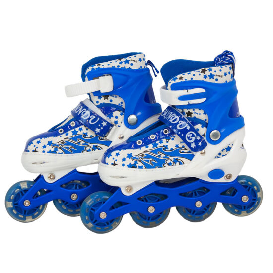 Role reglabile Bleu lumini Casca protectii Pozitionarea rotilor liniar