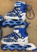 Role reglabile Bleu lumini Casca protectii Pozitionarea rotilor liniar