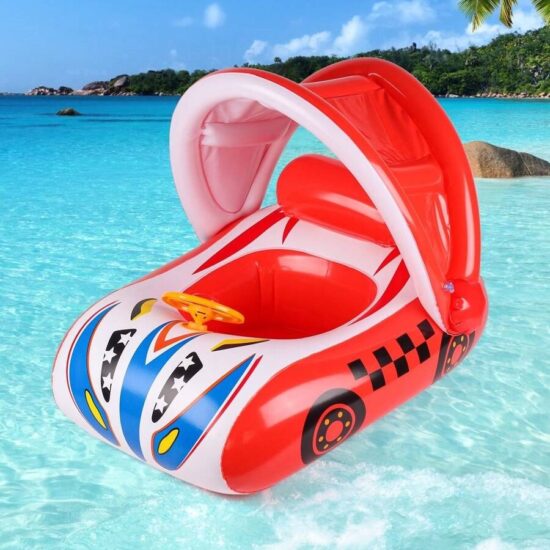 Colac Chilotel Masina Cars cu Parasolar detasabil gonflabil Barcuta