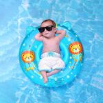 Colac gonflabil Leu pentru inot Bebe cu Chilotel si manere