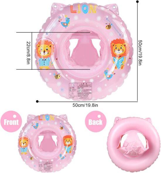 Colac gonflabil Leu pentru inot Bebe cu Chilotel si manere