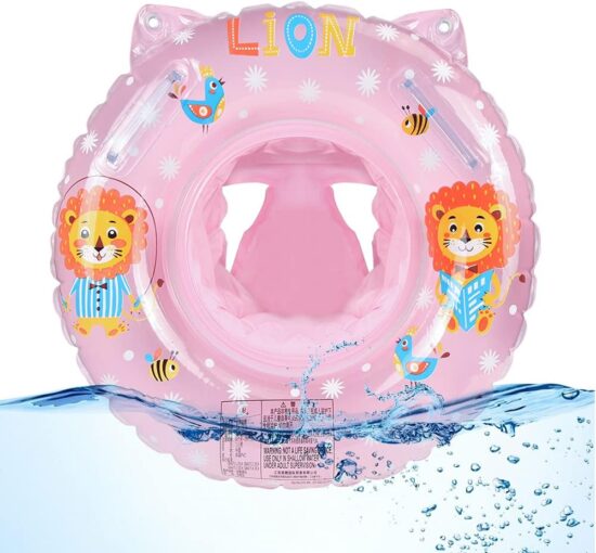 Colac gonflabil Leu pentru inot Bebe cu Chilotel si manere