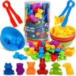 Joc sortare culori Animale din padure Asociere Numarare 36 piese