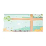 Jucarie educativa lemn Set cuburi constructie si trenulet magnetic