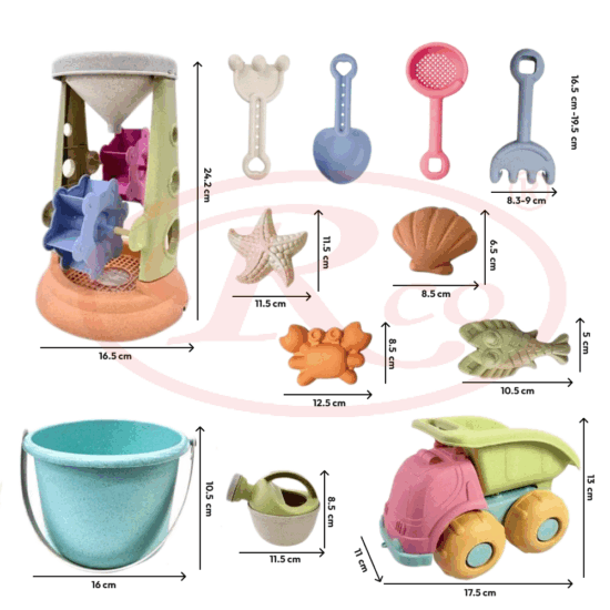 Jucarii pentru nisip Camion Moara Stropitoare cu forme animale