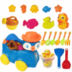 Jucarii pentru nisip Masinuta Pinguin de impins cu 20 forme