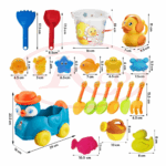 Jucarii pentru nisip Masinuta Pinguin de impins cu 20 forme