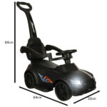 Masinuta 2in1 cu Maner Parental fara pedale cu lumina si muzica