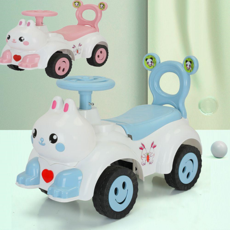 Masinuta copii fara pedale Iepuras cu muzica si lumina Ride on