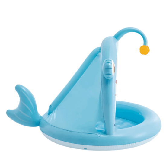 Piscina gonflabila de apa cu acoperis Balena pentru copii Intex