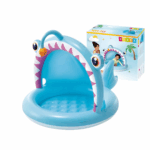 Piscina gonflabila de apa cu acoperis Balena pentru copii Intex