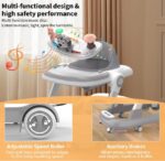 Premergator Gri reglabil Maner parental Muzica Lumini Saltea