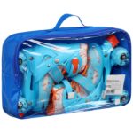 Role 4 roti Patine bleu incepatori reglabile Lumini Frana de siguranta