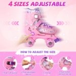 Role 4 roti Patine incepatori reglabile Lumini Frana de siguranta copii