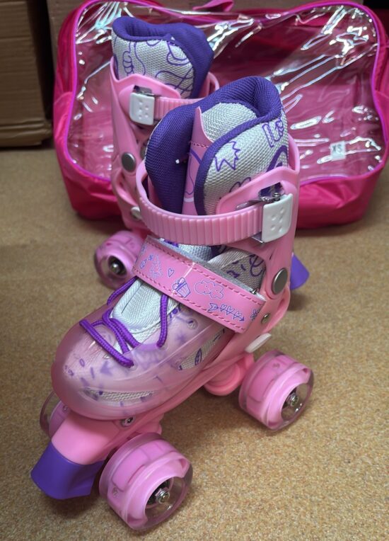 Role 4 roti Patine incepatori reglabile Lumini Frana de siguranta copii