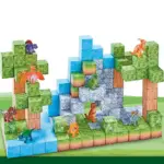 Set Cuburi magnetice Minecraft 142 piese cu figurine Dinozauri