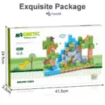 Set Cuburi magnetice Minecraft 142 piese cu figurine Dinozauri