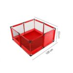 Tarc de joaca Patrat 120x120 cm cu 30 bile colorate pentru copii