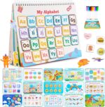 Carte Montessori cu activitati educative Stickere reutilizabile Carioci