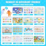 Carte Montessori cu activitati educative Stickere reutilizabile Carioci