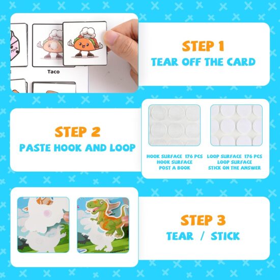 Carte Montessori cu activitati educative Stickere reutilizabile Carioci