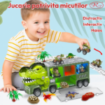 Jucarie copii Camionul cu Animale si dinozauri Lumini si sunete