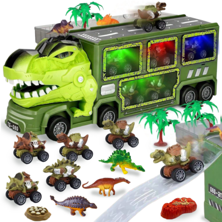 Jucarie copii Camionul cu Animale si dinozauri Lumini si sunete