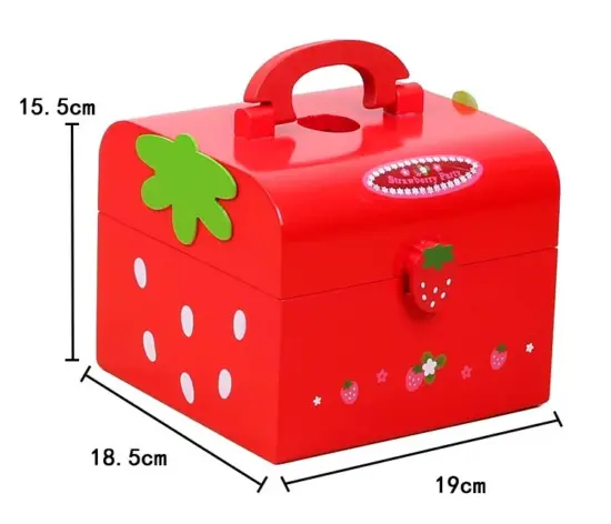 Jucarie copii Set ceai si Tort aniversar din lemn Accesorii bucatarie