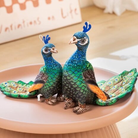 Jucarie din plus Paunul decorativ Pasare tropicala exotica copii