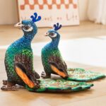 Jucarie din plus Paunul decorativ Pasare tropicala exotica copii