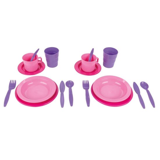 Jucarii Set 18 vase bucatarie Set ceai Accesorii de mancat Pilsan