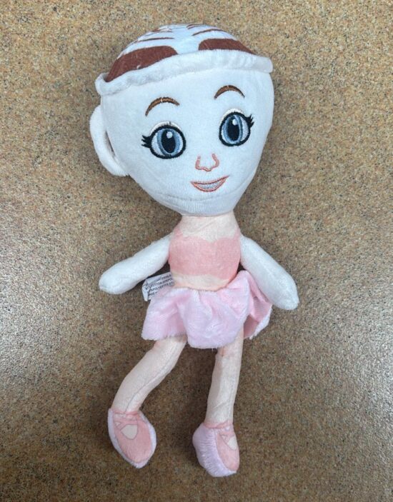 Jucarii plus Ballerina Cappuccina Papusa Brainrot cu rochita Roz