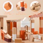 Labirint lemn Pista cu bile Constructii 60 pc STEM cuburi Onshine