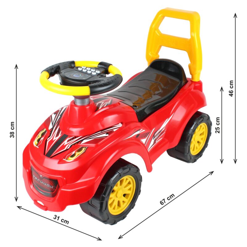 Masinuta Rosie copii fara pedale cu Volan electronic Ride on