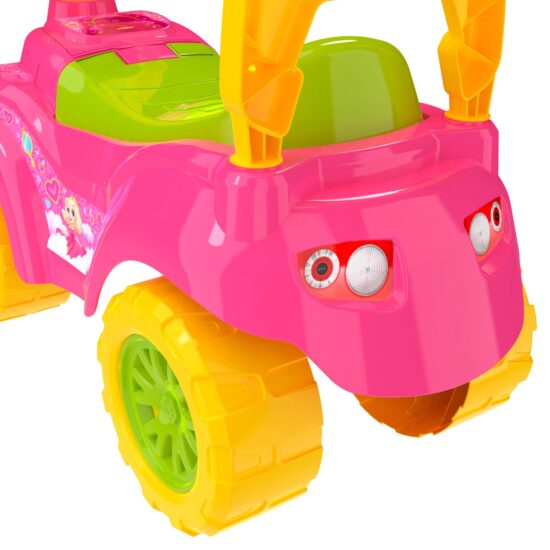 Masinuta Roz Princess copii fara pedale cu claxon Ride on Spatar