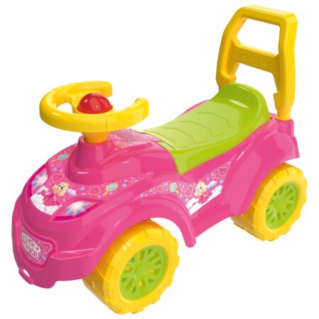 Masinuta Roz Princess copii fara pedale cu claxon Ride on Spatar