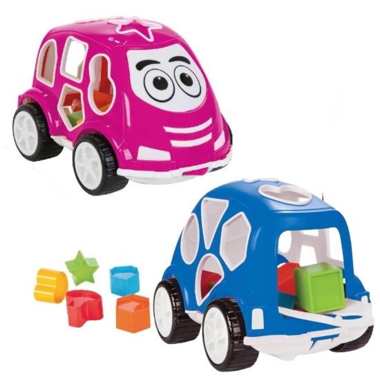 Masinuta de impins cu Sortator forme geometrice colorate Pilsan Masinuta de impins cu Sortator forme geometrice colorate Pilsan