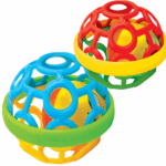 Minge Siliconata senzoriala Jucarie bebe Zornaitoare cu bila