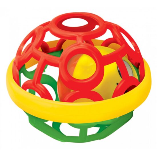 Minge Siliconata senzoriala Jucarie bebe Zornaitoare cu bila