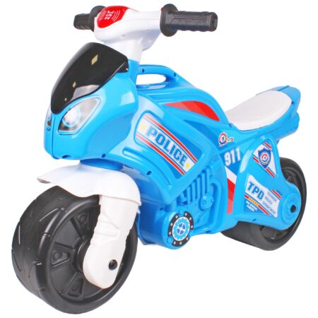 Motocicleta electronica de politie cu lumini si sunete copii