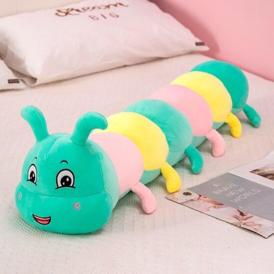 Perna lunga din plus Jucarie Omida colorata moale si pufoasa