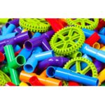 Set 26 de Piese de construit Stem diferite forme multicolore Tub