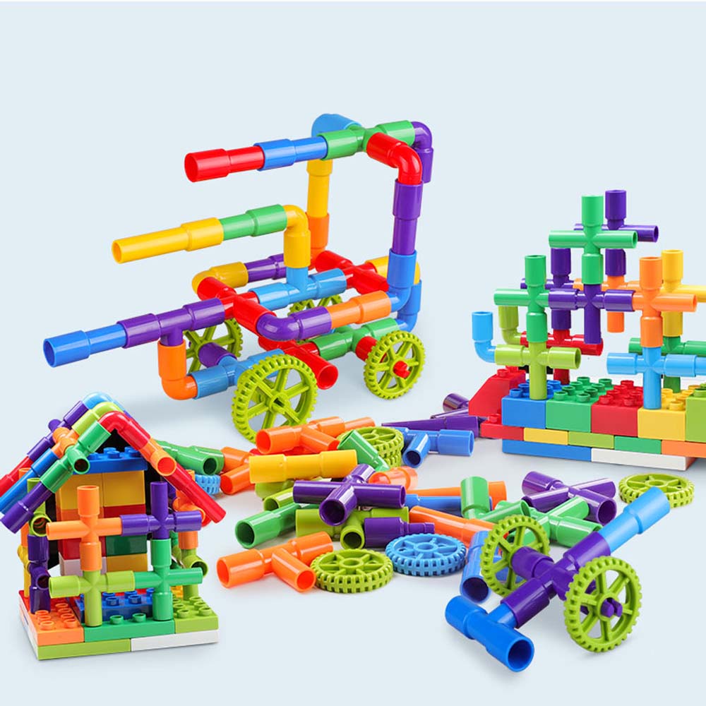 Set 26 de Piese de construit Stem diferite forme multicolore Tub
