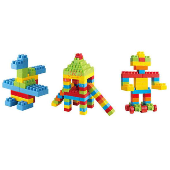 Set 48 de Cuburi Lego de construit diferite forme multicolore