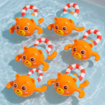 Set 6 Jucarii interactive bebe pentru baie Ursuletii inotatori